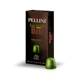 Pellini Top Bio Ground coffee capsules Coffee Capsules for Nespresso coffee machines 10 capsules 100% Arabica 50 g