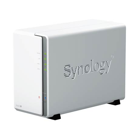 Synology | Tower NAS | DS223j | up to 2 HDD/SSD | Realtek | RTD1619B | Processor frequency 1.7 GHz | 1 GB | DDR4