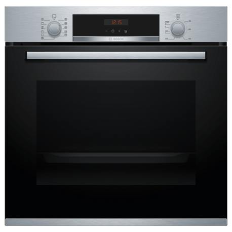 Bosch | HBA574BR0 | Oven | 71 L | Electric | Pyrolysis | Rotary and electronic | Height 59.5 cm | Width 59.4 cm | Stainless s...