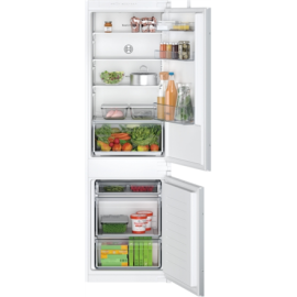 Bosch | KIV86NSE0 Series 2 | Refrigerator | Energy efficiency class E | Built-in | Combi | Height 177.2 cm | Fridge net capac...