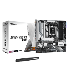 ASRock | A620M Pro RS WiFi | Processor family AMD | Processor socket AM5 | DDR5 DIMM | Memory slots 4 | Supported hard disk d...