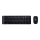 Logitech | Combo Wireless Keyboard and Mouse | MK220 | Keyboard and Mouse | Wireless | Mouse included | US | Black | N/A