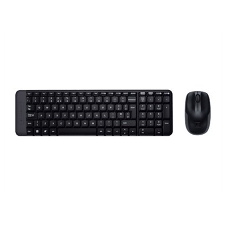 Logitech | Combo Wireless Keyboard and Mouse | MK220 | Keyboard and Mouse | Wireless | Mouse included | US | Black | N/A