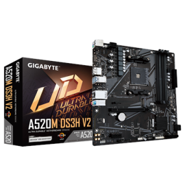 Gigabyte | A520M DS3H V2 | Processor family AMD | Processor socket AM4 | DDR4 DIMM | Memory slots 2 | Number of SATA connecto...