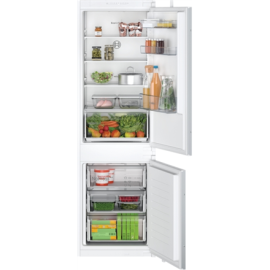 Bosch | KIN86NSE0 | Refrigerator | Energy efficiency class E | Built-in | Combi | Height 177.2 cm | No Frost system | Fridge ...