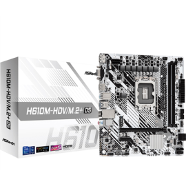 ASRock | H610M-HDV/M.2+ D5 | Processor family Intel | Processor socket LGA1700 | DDR5 DIMM | Supported hard disk drive interf...