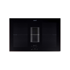 CATA | Induction hob with built-in hood | Number of burners/cooking zones 4 | Touch | Timer | Black