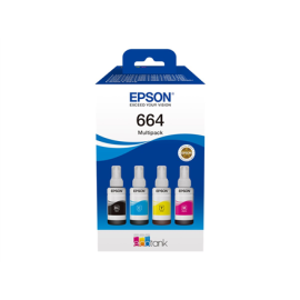 Epson 664 EcoTank 4-colour multipack | Epson C13T66464A | 664 EcoTank 4-colour multipack | Ink tank | Black
