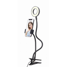 Gembird Selfie ring light with phone holder Gembird | Selfie ring light with phone holder | LED-RING4-PH-01 | ABS + metal | B...