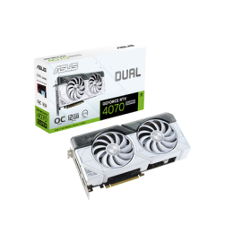 Asus | Dual GeForce RTX 4070 SUPER White OC Edition 12GB GDDR6X | NVIDIA | 12 GB | GeForce RTX 4070 SUPER | GDDR6X | HDMI por...