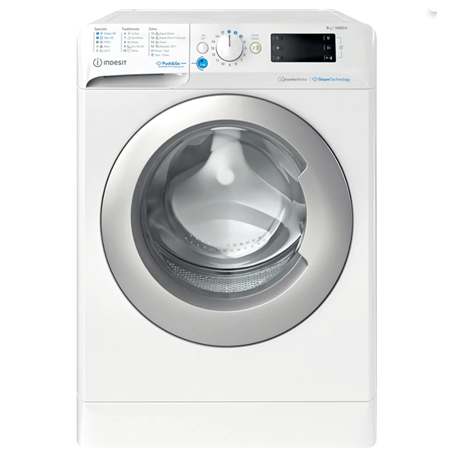 INDESIT | Washing Machine | BWE 91496X WSV EE | Energy efficiency class A | Front loading | Washing capacity 9 kg | 1400 RPM ...