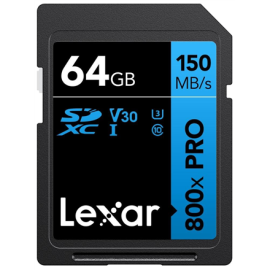 Lexar | Memory Card | Professional 800x PRO | 64 GB | SDXC | Flash memory class UHS-I
