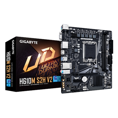 Gigabyte | H610M S2H V2 1.0 | Processor family Intel | Processor socket LGA1700 | DDR5 DIMM | Supported hard disk drive inter...
