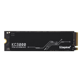 Kingston SSD | KC3000 | 1024 GB | SSD form factor M.2 2280 | SSD interface PCIe 4.0 NVMe M.2 | Read speed 7000 MB/s | Write s...