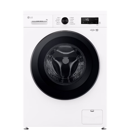 LG Washing Machine | F4X1008NWK | Energy efficiency class A | Front loading | Washing capacity 8 kg | 1400 RPM | Depth 56 cm ...