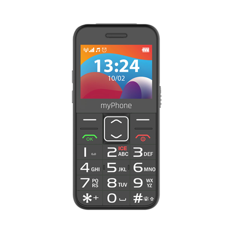 myPhone HALO | 3 LTE | Black | 2.4 " | IPS | 48 MB | 128 MB | Dual SIM | Nano SIM | 3G | Bluetooth | 2.1 | USB version Type-C...