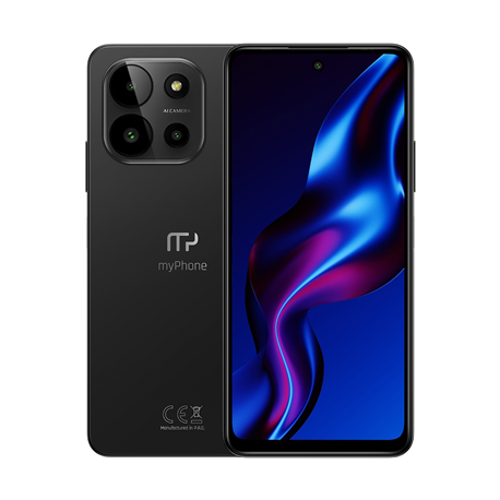 myPhone N23 | 5G | Cosmic black | 6.56 " | IPS | 1612 x 720 pixels | Mediatek | D6020 | Internal RAM 6 GB | 128 GB | microSD ...