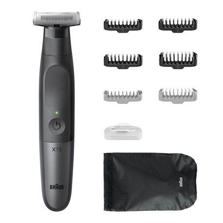 Braun | Face and Body Hair trimmer | XT5200 Series X | Cordless | Wet & Dry | Black/Silver